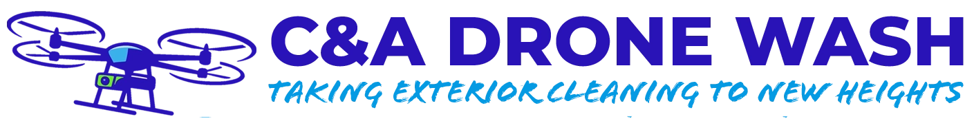 C&A Drone Wash logo and tagline